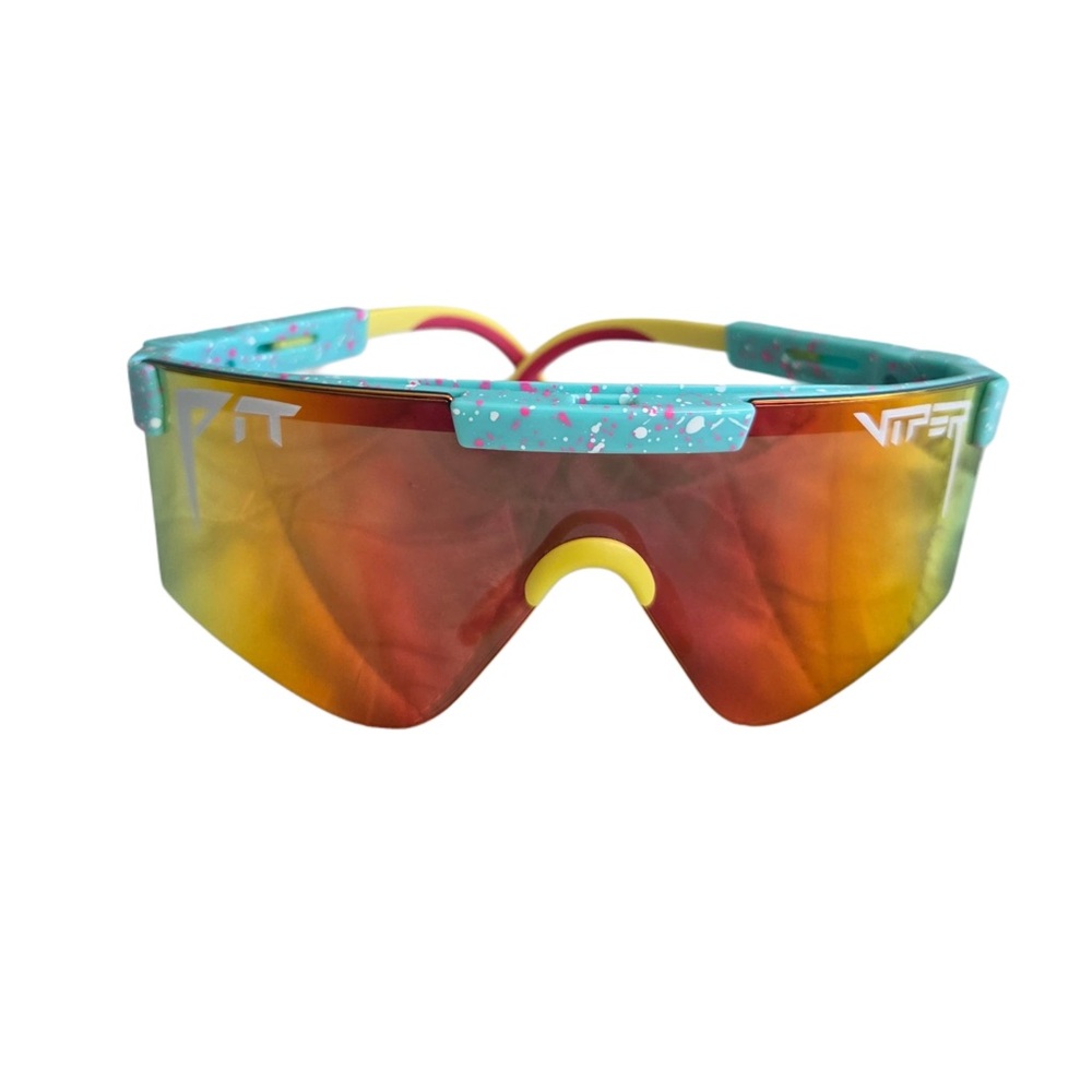 Pit Viper Red and Yellow Sunglasses